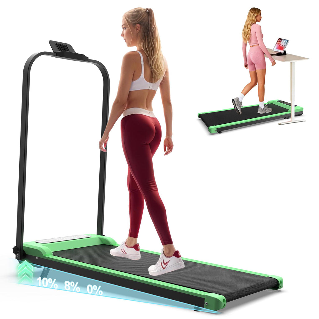 【SAVEYOUR】2-in-1 Folding Under Desk Treadmill Walking Pad, Portable Workout Equipment with Handle, Remote Control & LED Display, Home Gym Equipment for Cardio at Home, Walking/Jogging to Get Your Steps In Home Exercise Equipment Home Fitness Equip...