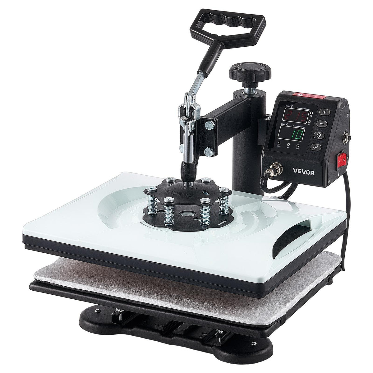 VEVOR 5-in-1 Combo Heat Press Machine, 12x15 in Sublimation Press with Fast & Even Heating, Digital Control for Precise Time & Temp, Multi-Function for T-Shirts, Mugs, Caps