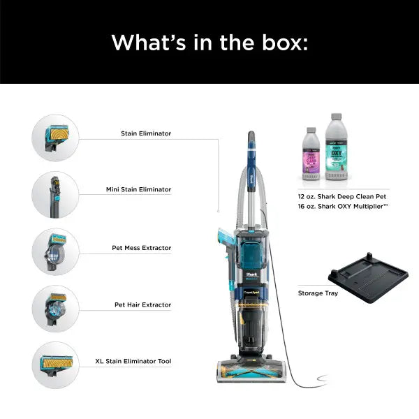 Shark CarpetXpert HairPro with StainStriker Carpet & Upholstery Cleaner - EX305CCO