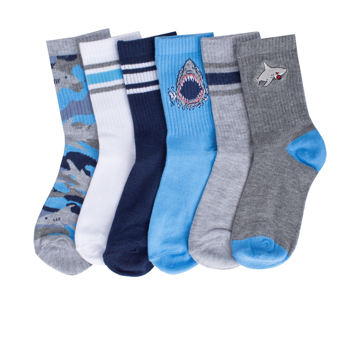 WSS ATHLETIC 6 Pack X-Small Half Crew