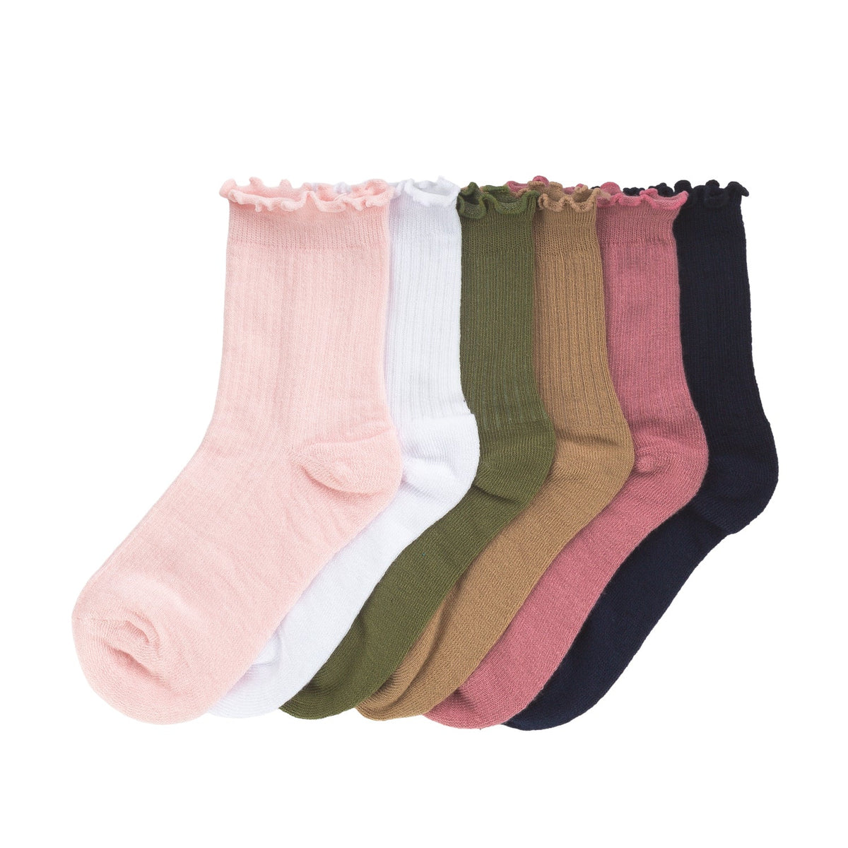 WSS ATHLETIC 6 Pack Small Ribbed Lettuce Edge Quarter