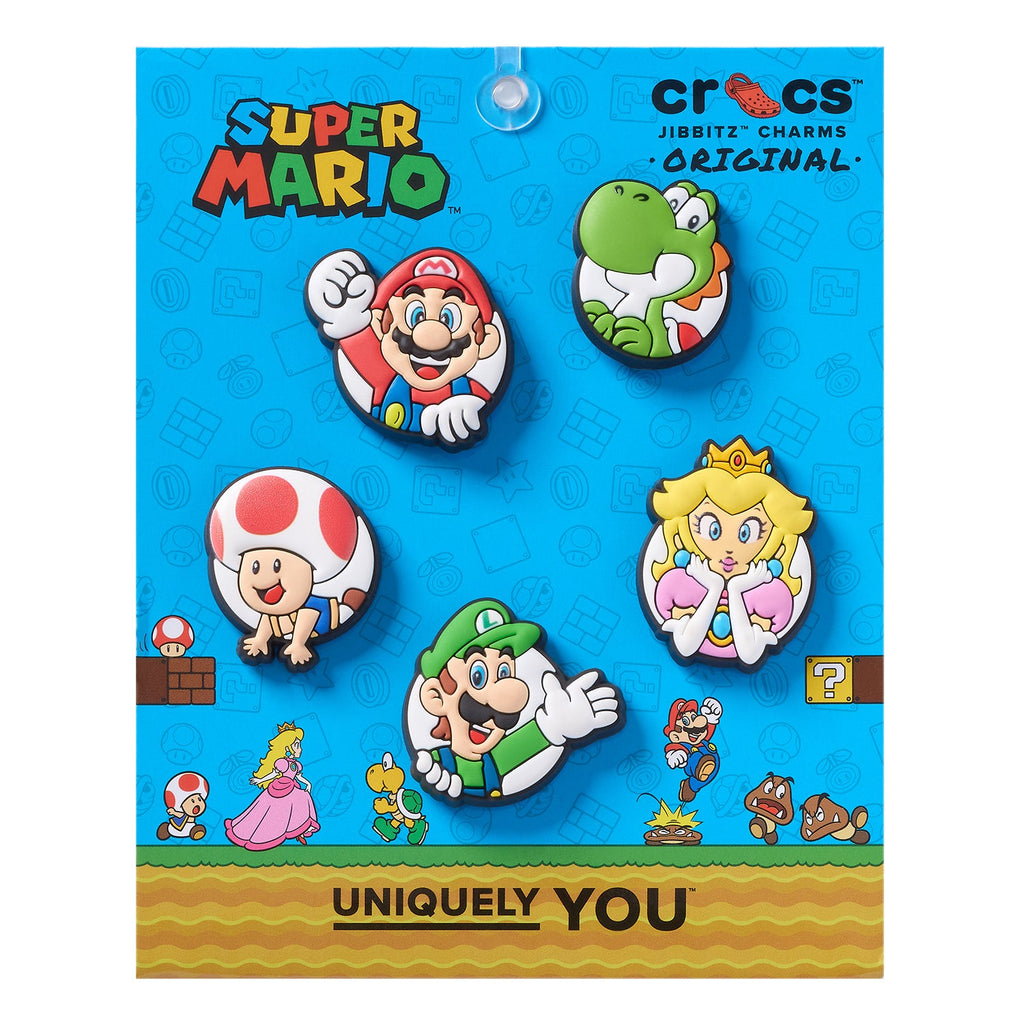 CROCS Super Mario Core 5 Pack Jibbitz