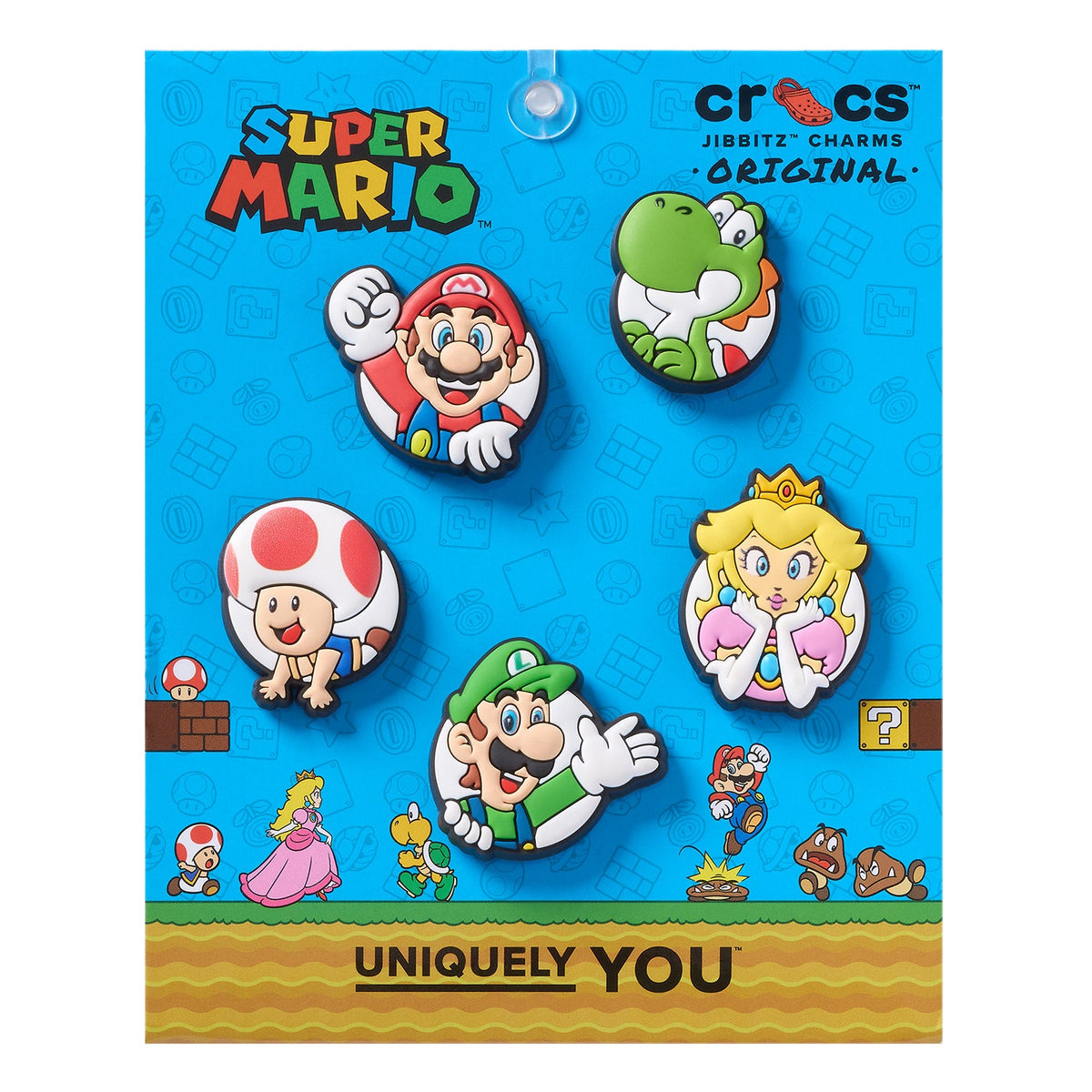 CROCS Super Mario Core 5 Pack Jibbitz