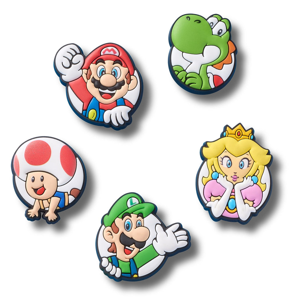 CROCS Super Mario Core 5 Pack Jibbitz