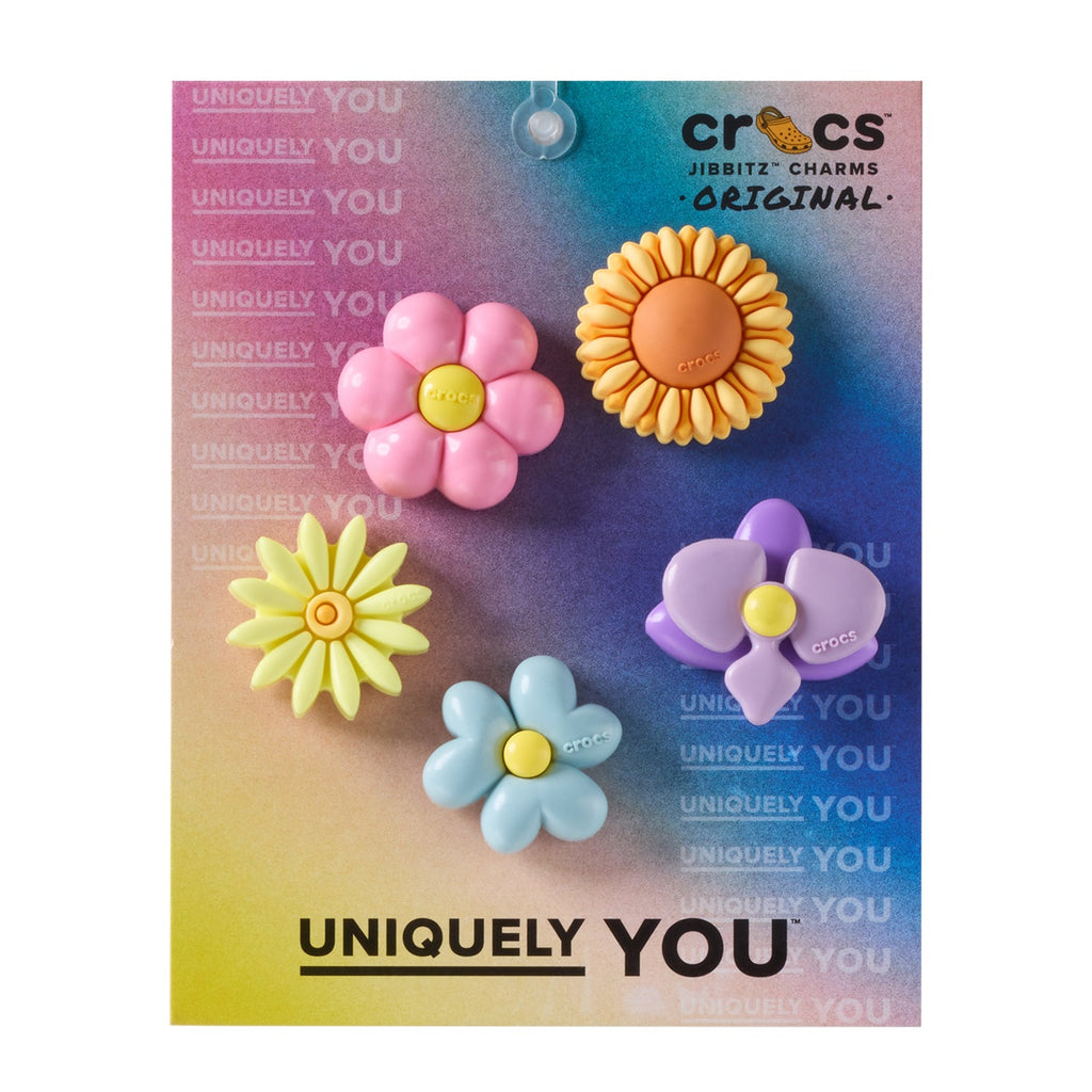 CROCS Puffy Flowers 5 Pack Jibbitz