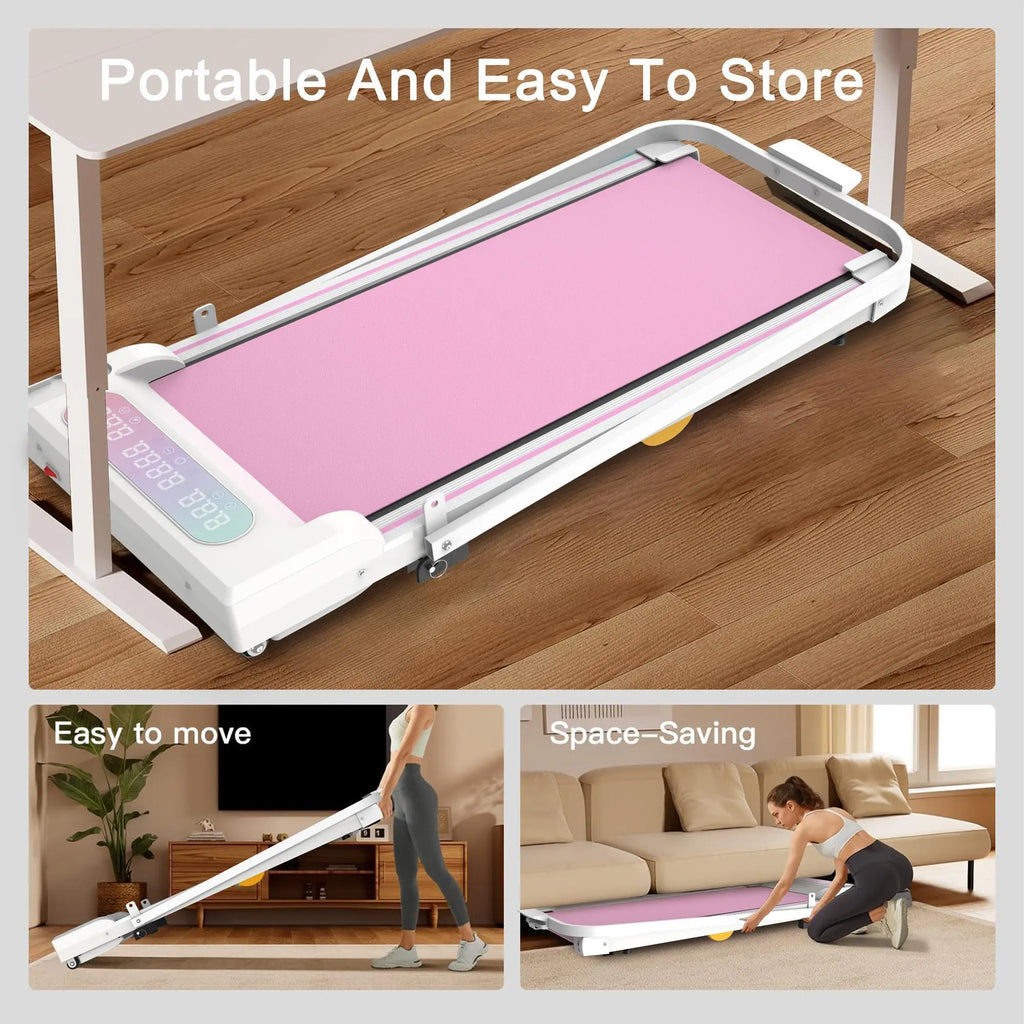 【SAVEYOUR】2-in-1 Folding Under Desk Treadmill Walking Pad, Portable Workout Equipment with Handle, Remote Control & LED Display, Home Gym Equipment for Cardio at Home, Walking/Jogging to Get Your Steps In Home Exercise Equipment Home Fitness Equip...