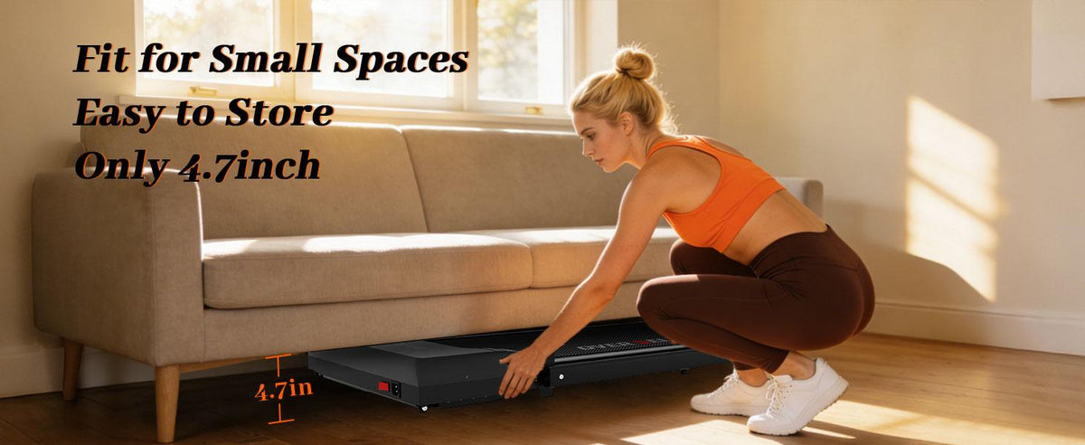 OVER SELF Walking Pad Treadmill, 6.2MPH Portable Folding Treadmill with Handlebar & Remote Controller, Flat & 3-Level Manual Incline Options for Home & Office, Under Desk Treadmill Easy Storage Home Gym Fitness Equipment Workout Gear, Summervibes