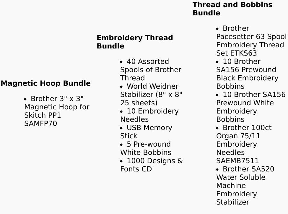 Brother Skitch PP1 Free Arm Artspira Embroidery Machine