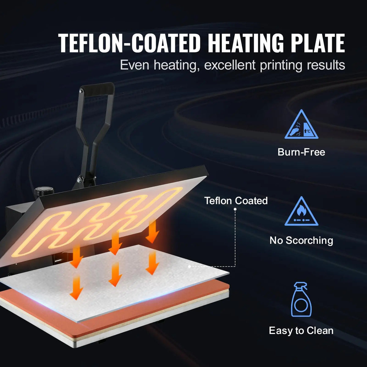 【Fallpicks】VEVOR Heat Press 16x24, , 1700W Power Heat Press Machine, Fast Heating, High Pressure Heat Press Machine for T-Shirt, Digital Industrial Sublimation Printer for Heat Transfer Vinyl, Easy to Use, Black