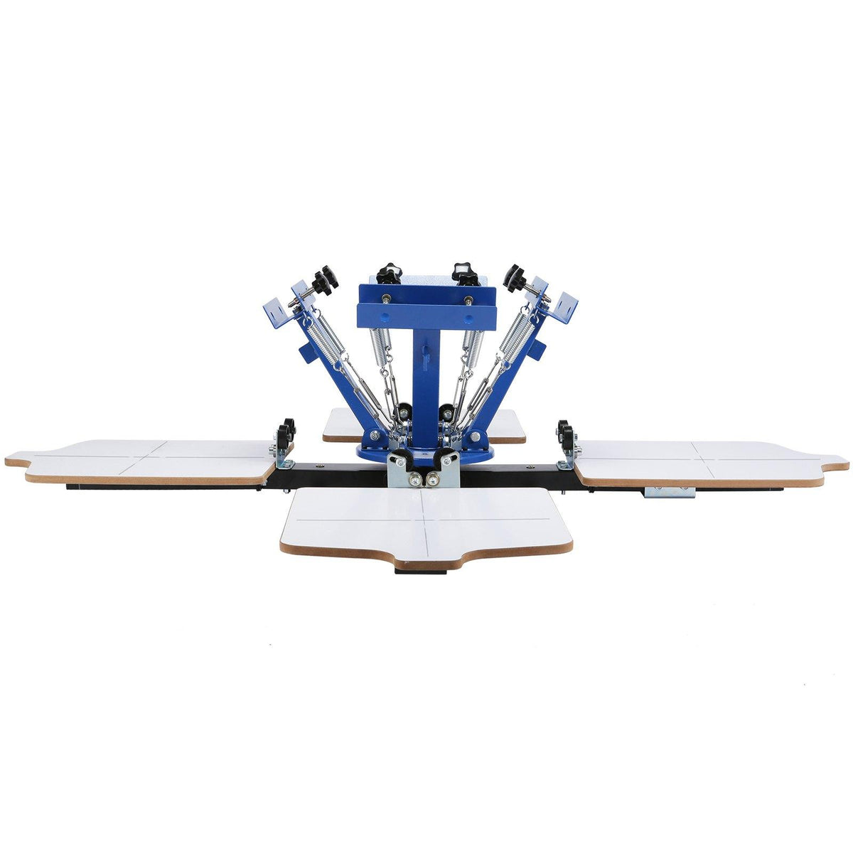 【toolupgrade】VEVOR Screen Printing Machine, 4 Color 4 Station 360 Rotable Silk Screen Printing Press, 21.2x17.7in Screen Printing Press, Double-layer Positioning Pallet for T-shirt DIY Printing