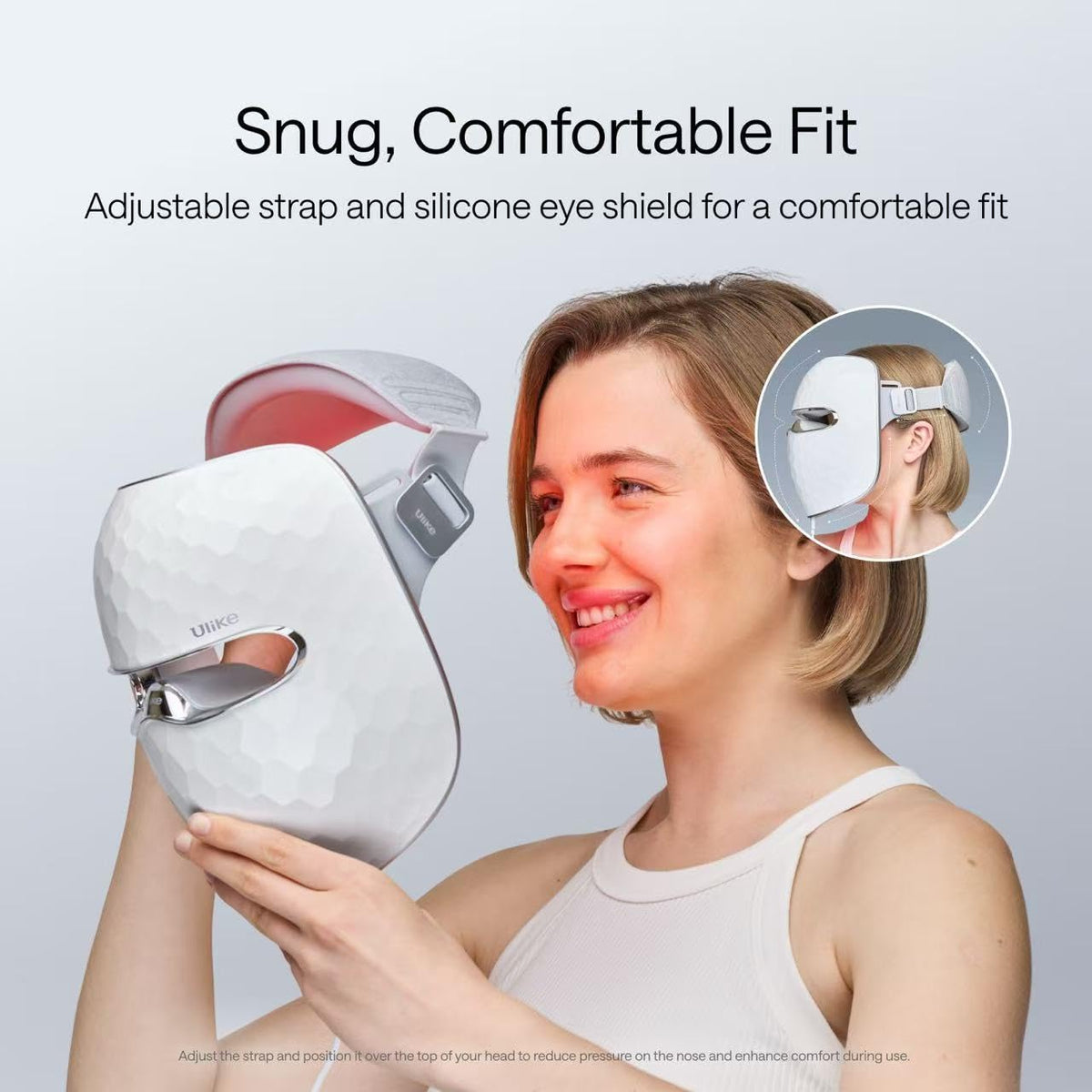 Ulike ReGlow LED Face Lifting Device - 4-in-1 Adult Selfcare Facial Beauty Tool with Multi-Color (Red, Blue, Yellow) & Infrared Light, 360° Mirror Reflection, 2-Year Warranty for Firming, Rejuvenation, Glowup, Red Light Therapy Support