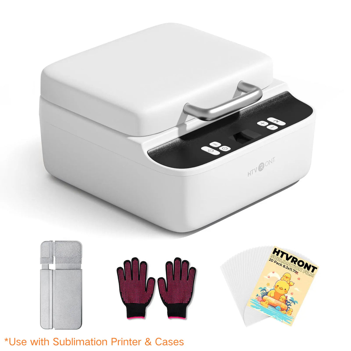 【DealsForYouDays】HTVRONT H17 Vacuum Heat Press Machine for Custom Smartphone Casing, 3D Flawless Transfer Accessory with Purple Single Mold-iPhone, Blue Dual Template-Android & iPhone, Sublimation Film, Phone-Specific Templates