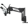 【DealsForYouDays】VEVOR Micro Inlay Mirror Microscope Set with Spring Bracket, Multi-Directional Micro-Setting, Stand, Zoom 0.7x-4.5x, 7x-45x Magnification for Gem Diamond Inlay Work Jewelry Tools,toolupgrade