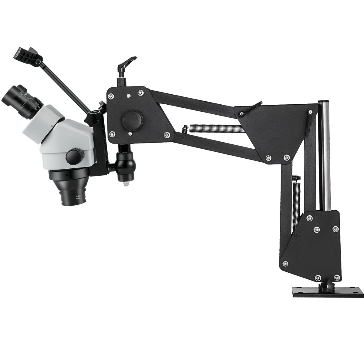【DealsForYouDays】VEVOR Micro Inlay Mirror Microscope Set with Spring Bracket, Multi-Directional Micro-Setting, Stand, Zoom 0.7x-4.5x, 7x-45x Magnification for Gem Diamond Inlay Work Jewelry Tools,toolupgrade