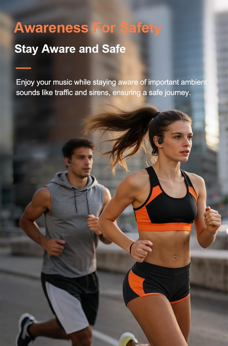 VibeLens Bone Conduction Headphones with 4K POV Camera, Hands-Free POV Video Recording, 6-Axis Image Stabilization, Open-Ear Bluetooth Sports Headset with AI Voice Assistant, Offline Music Playback, IP68 Waterproof for Swimming, Cycling and Travel