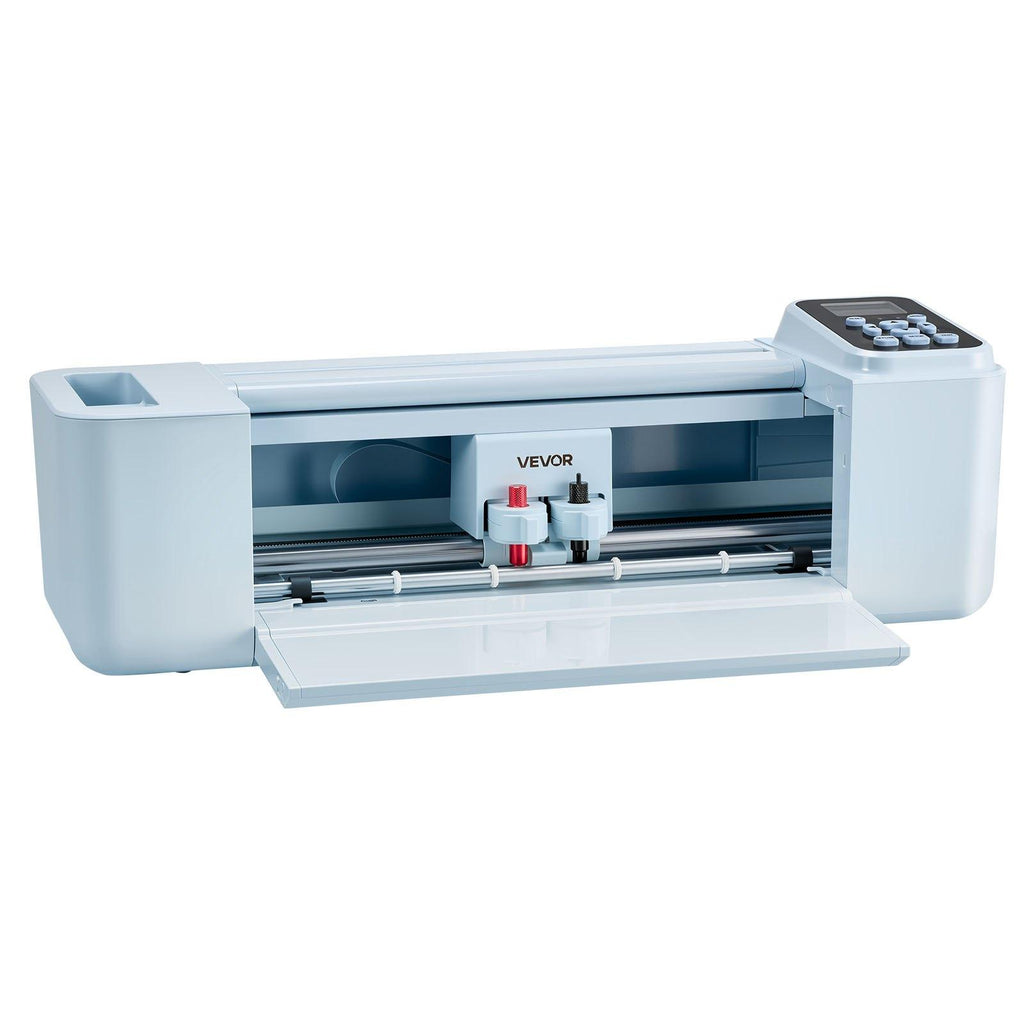 VEVOR 12 in Vinyl Cutting Machine, Button & Screen Controlled with Materials & Tool Kit, 5000+ Built-in Design Resources, Compatible with Mac, Windows, Android & iOS, DIY for All Scenes Home Crafts Cutter, Wireless, Buttons+Screen,sohochic
