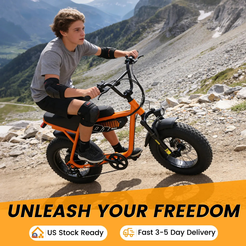 ESKUTE V101 Moped Style Fat Tire Electric Bike for Adults Youth, 1500W All-Terrain E-Bike, 28MPH, 48V 13Ah Removable Battery, Up to 60-Mi Range (PAS 1), 330lbs Capacity, NFC Unlock, Back to School Haul Birthday Graduation Cool Outdoor Stuff