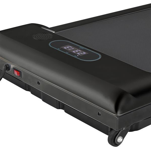 ROCKRAF 2 in 1 Electric Treadmill 2.5HP，Black,flat treadmill, Under Desk, foldable ultra-thin silent multi-functional indoor small, Remote Control, Display, Walking Jogging Running Machine Fitness Equipment for Home Gym Office