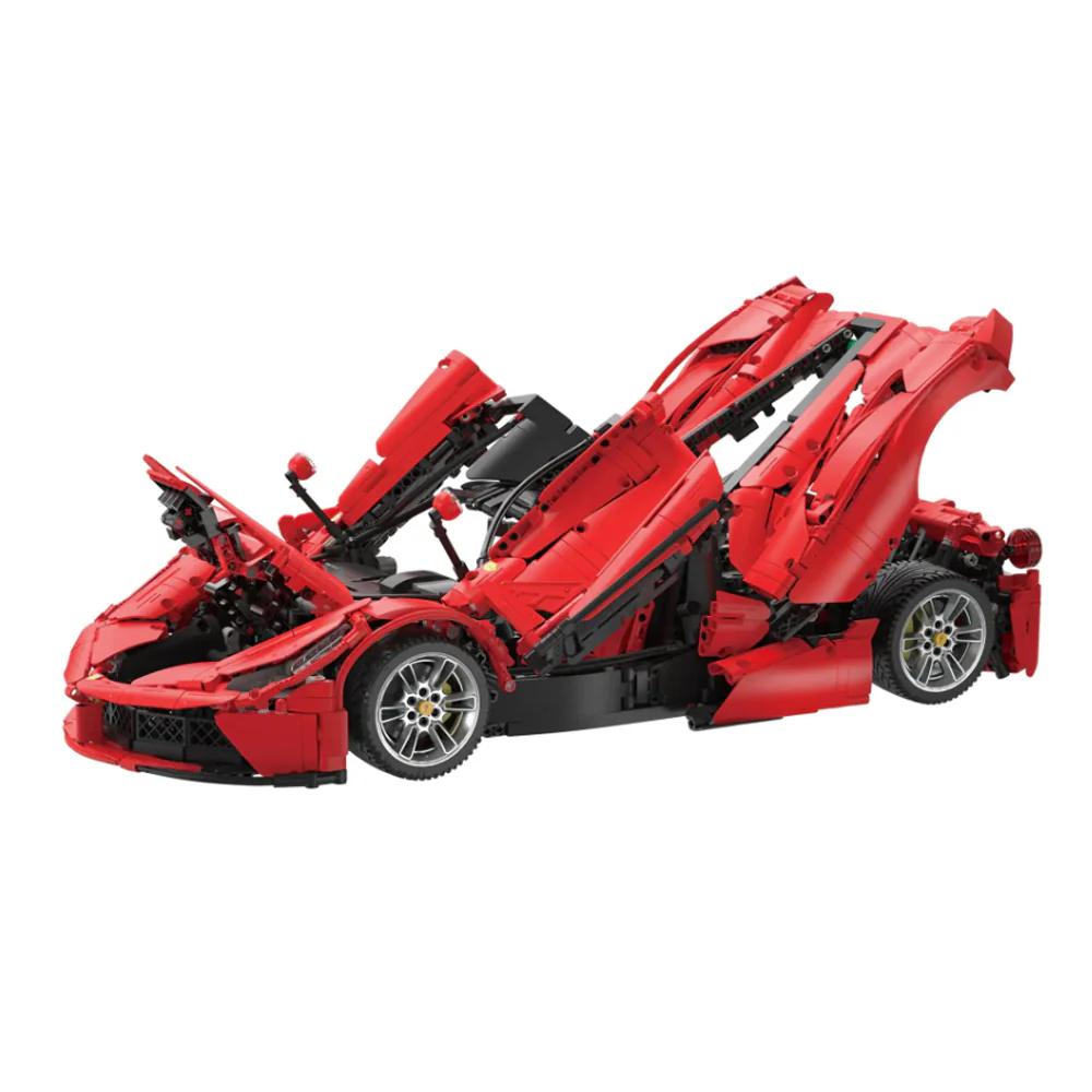 1:8 Scale Mechanical Brick-Build Car Set - Static Mini Toy with Openable Butterfly Doors, Building Blocks Kit for Imaginative Play, Learning, Collectible Construction Set for Enthusiasts and Beginners, Decoration