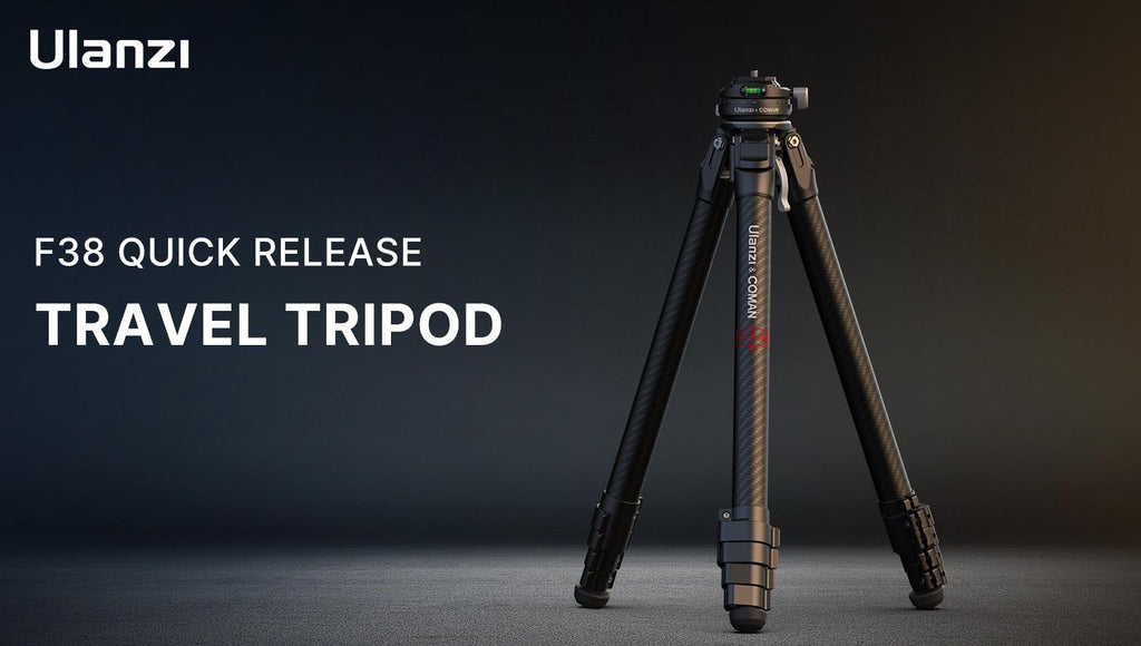 Ulanzi 3028 Lightweight Carbon Fiber Foldable Combo Tripod-Monopod with Arca Swiss, 0 Y Compatibility for Standing Photography (Cameras, Phones)
