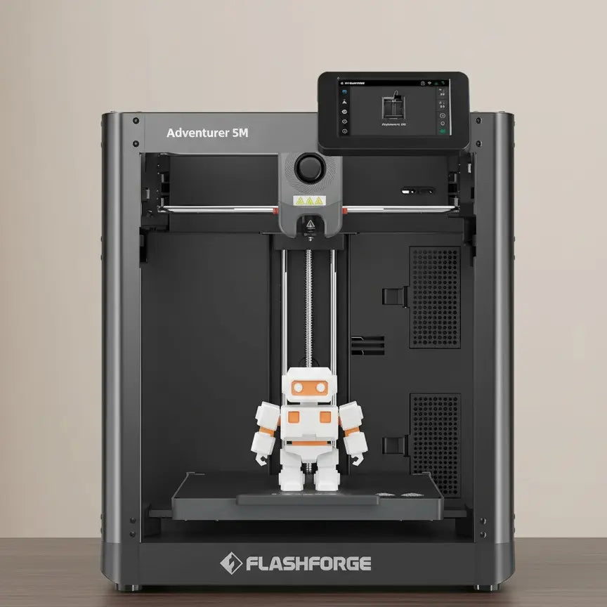 Flashforge AD5M 3D Printer for Beginners, 600mm/s High Speed Printing, Built-in Screen, Auto-Leveling Full-Auto 1-Click Leveling, 8.7x8.7x8.7in Build Volume, 1 Count, High-Quality 3D Printing Models Support, TikTok Shop Back to School