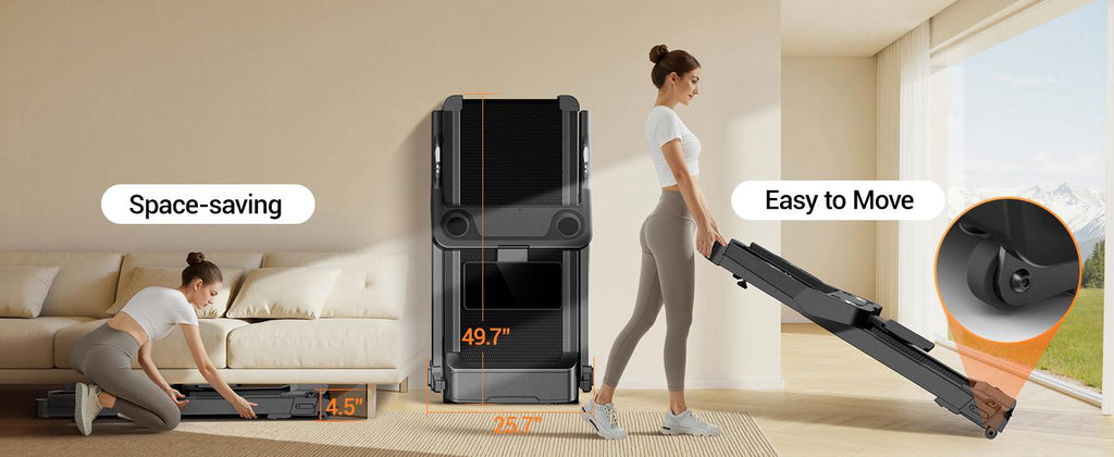 UMAY Electric Auto-Incline Treadmill, 20% Slope, 400LBS Capacity, 3.5HP Quiet Motor, Triple Suspension – Folding Home Fitness Equipment Summerwins