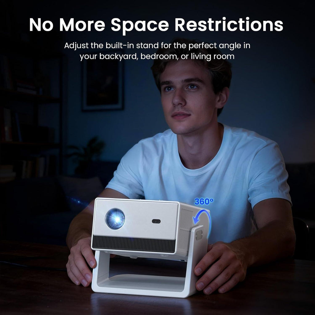 1500 ANSI 4K Decoding Outdoor Projector with -in Streaming App