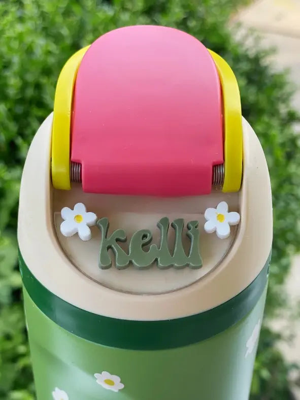 Personalized Daisy Owala Nameplate Topper Accessory
