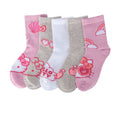 CHARACTER 5 Pack Kids Ribbed Hello Kitty Mid Crew