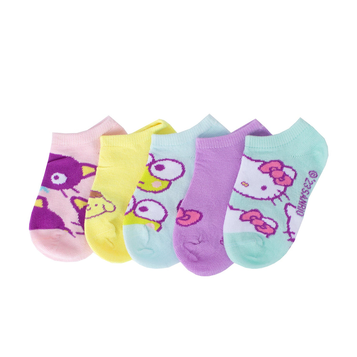 CHARACTER Original 5 Pack Kids Hello Kitty & Friends No Show