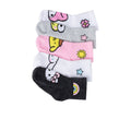 CHARACTER 5 Pack Kids Ribbed Hello Kitty & Friends Gripper Mid Crew
