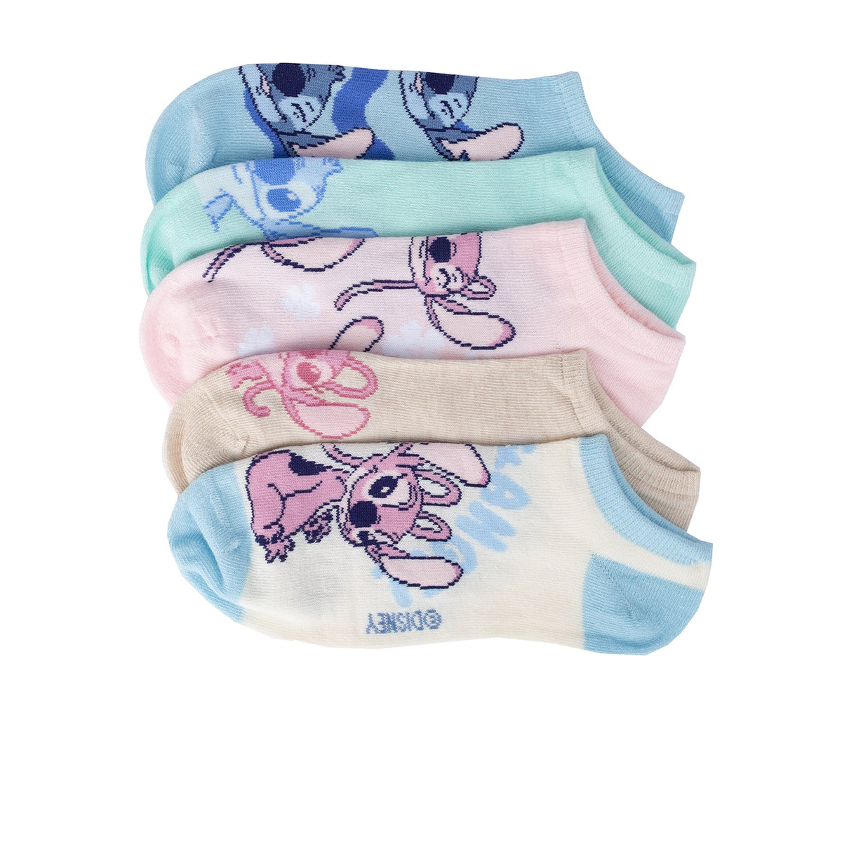 CHARACTER 5 Pack Lilo & Stitch No Show- Adult