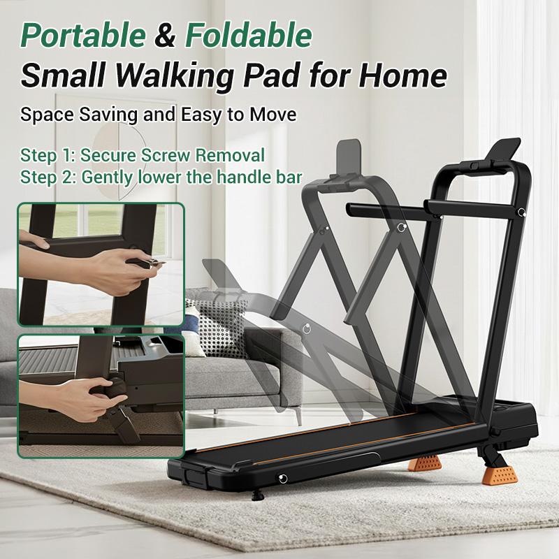 Umay Foldable Home Treadmill with Foldable Safety Handrail, 16% Incline Walking Pad for Home Office Fitness