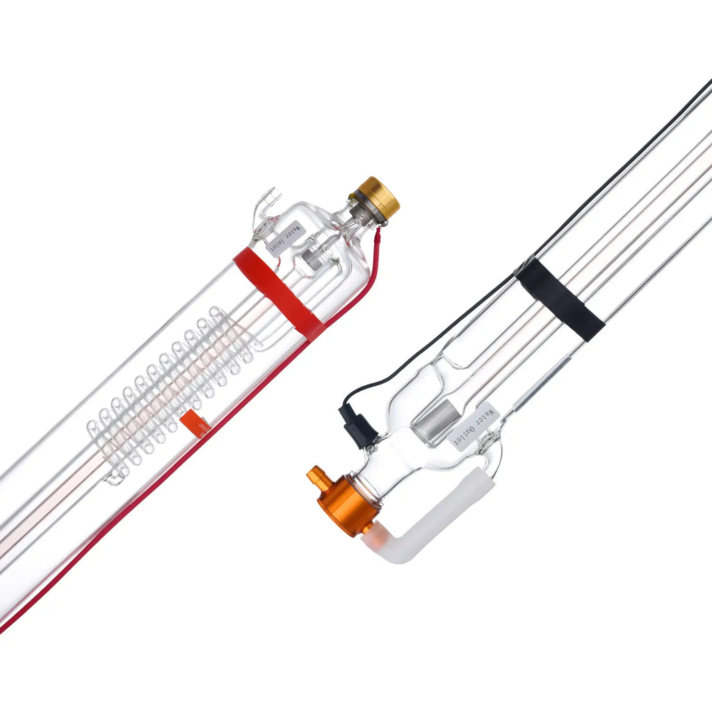 VEVOR 90W High Power CO2 Laser Tube, 49.2in (1250mm) Length, 3.1in (80mm) Dia Borosilicate Glass Tube with Metal Head, Pre-Wired Pre-Connected Wires, 10000hr Lifespan, Precision Beam, Universal Design for Laser Engraver Cutting Machine Tool Upgrade