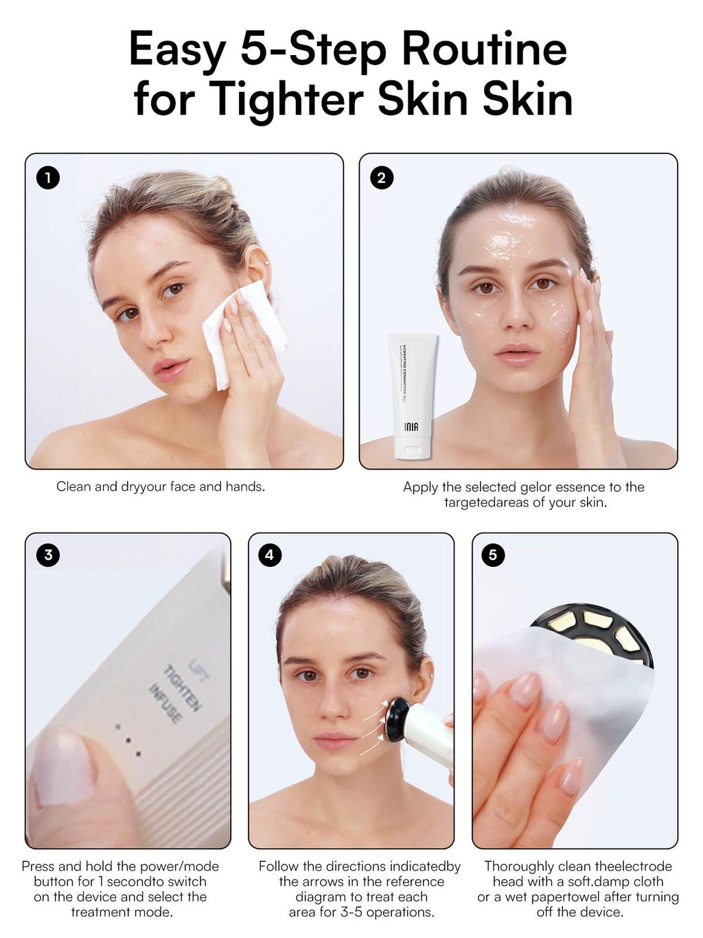 【LIVE EXCLUSIVE】INIA FLARE & LUMIN Facial & Eye Skincare Bundle – 3-in-1 Face + 4-in-1 Eye Beauty Devices for Lifting, Tightening, Reducing Puffiness & Fine Lines,Buy 1 Get 15,sohochic