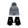 NIKE Youth Gradient Pom Beanie & Glove Set