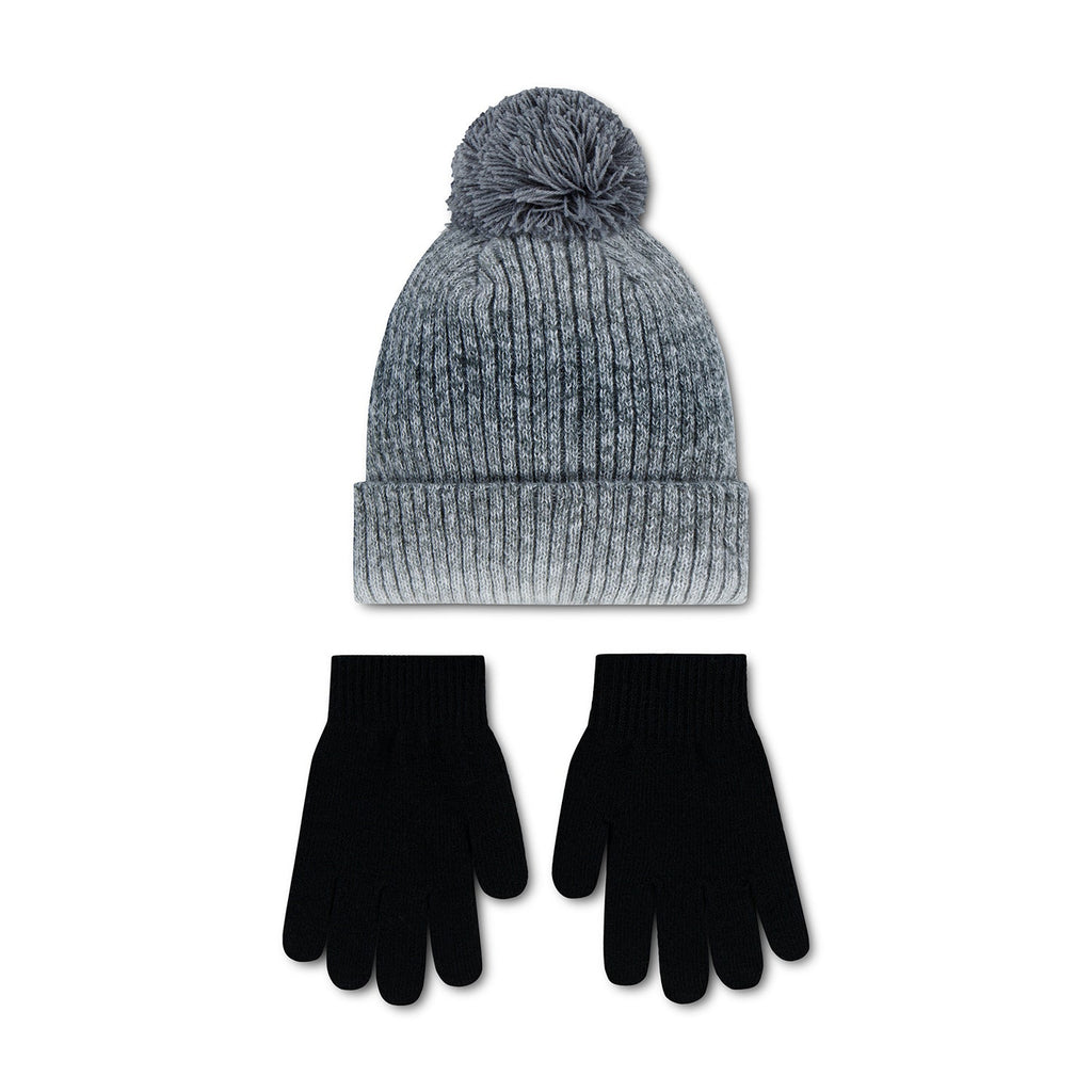 NIKE Youth Gradient Pom Beanie & Glove Set