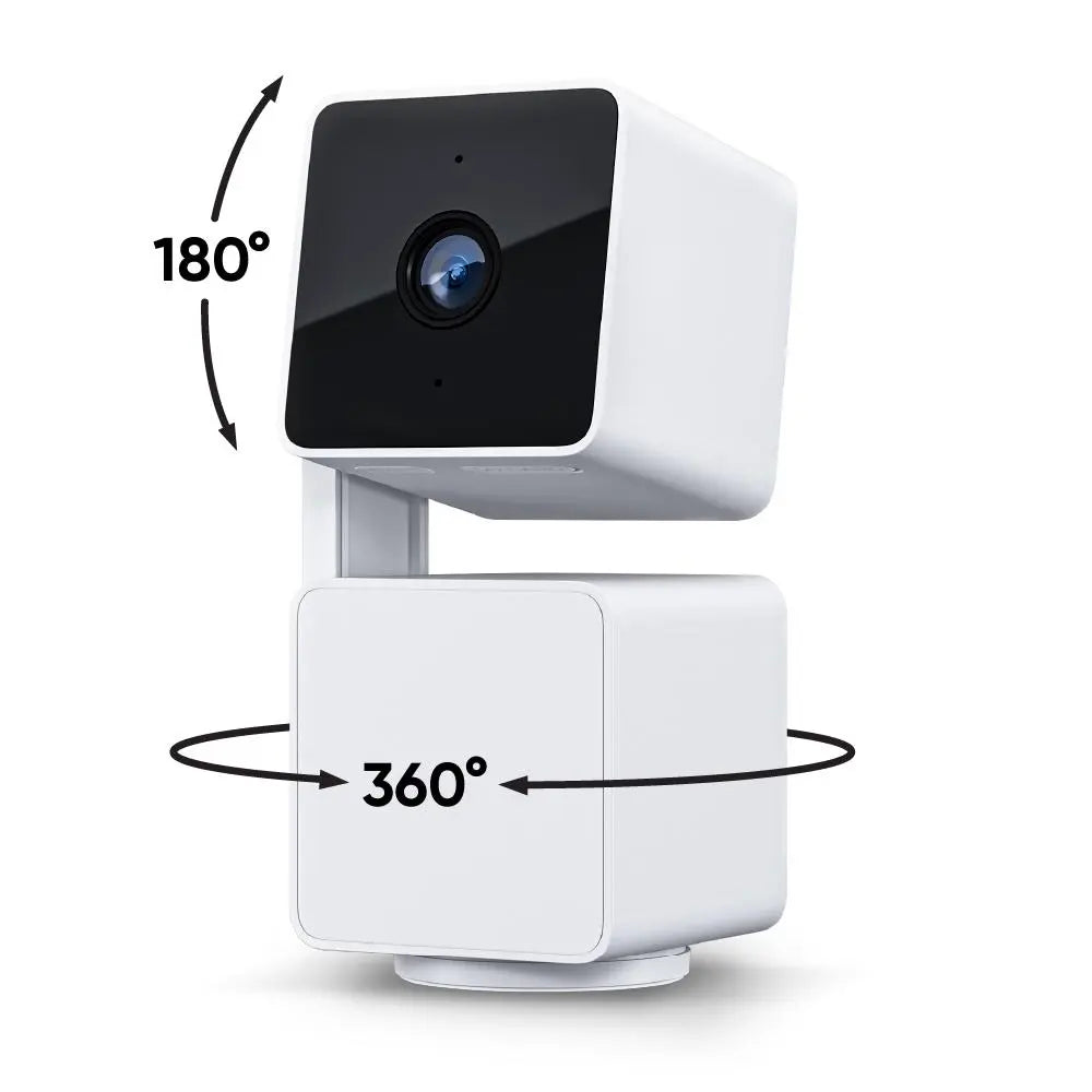 Wyze Cam Pan v3 — #1 Security Camera on TikTok! Wired, Indoor/Outdoor Pan Tilt Zoom (PTZ) w/ 360 Degree Motion Tracking, Color Night Vision, HD, WiFi