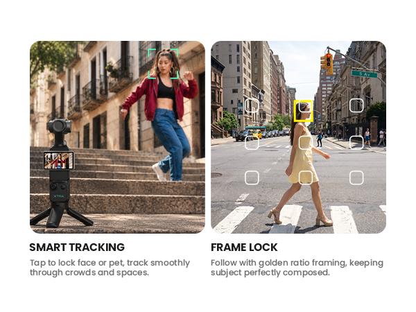 Xtra Muse Vlogging Video Recording Digital Camera, 1'' CMOS 4K/120fps, 3-Axis Handheld Stabilizer, Fast Focusing, Face/Object Tracking, Micro SD Compatible, Grab Go Portable Handycam Camcorder,sohochic