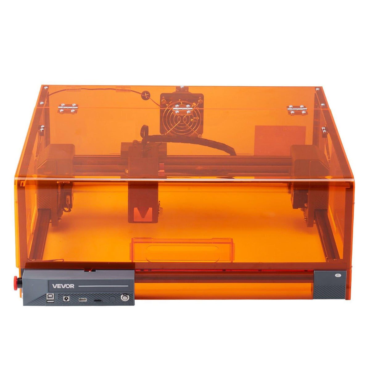 VEVOR 20W Laser Engraver & Cutter with Enclosure Safe, 11.8x11.8in Working Area, 7000mm/min Fast Engravings, Smooth Edges, Supports Apps, for Wood Leather Glass Certain Metal Pet Supplies,sohochic