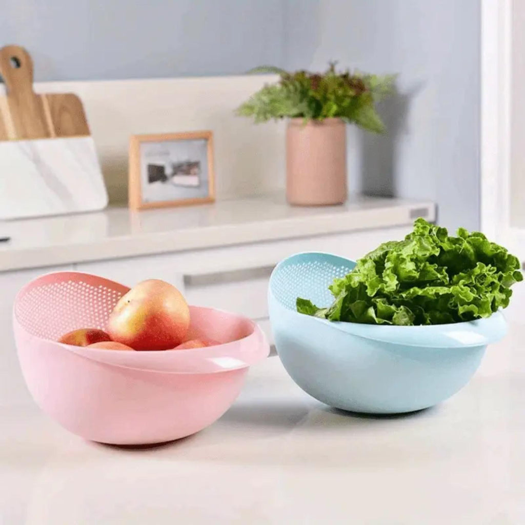 1Pcs/2Pcs Mini Multi-Functional Kitchen Drain Basket Basin, Versatile Small Colander Strainer For Washing Rice, Fruits And Vegetables, Practical Household Food Prep Kitchen Accessory