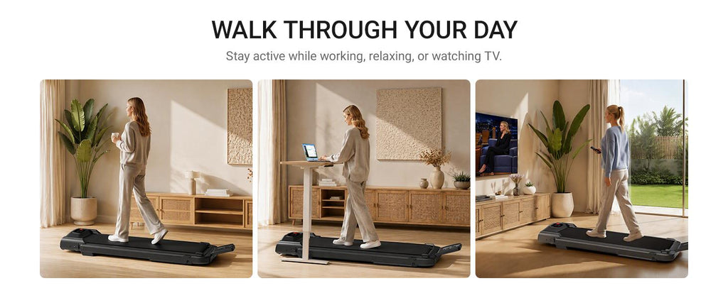 UMAY 16% Incline Treadmill for Home and Office, 3-in-1 Portable Foldable Under Desk Walking Pad, 2.5 HP Quiet with Diamond Pattern Belt, Home Exercise Equipment Home Gym Equipment