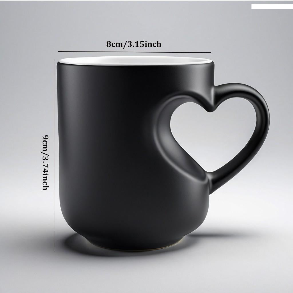 Vintage Shimmering Heart Fun Ceramic Mug, Thermosensitive Magic Color-Changing Beverage Mug, 11oz/330ml, Coffee Cups, Perfect Mother's Day Gift, Ideal for Friends, Lovers & Mothers, Novelty Coffee Mugs #GLOBAL PICKS