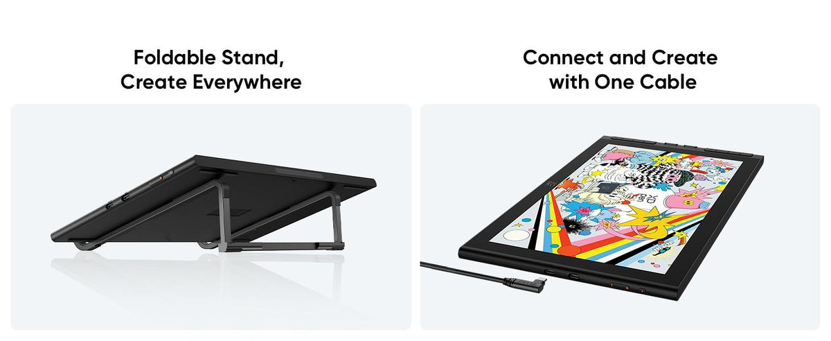 XPPen Artist 16 3rd Graphics Drawing Tablet 16K Pressure Levels 2 Dial 8 Customizable Shortcut Keys Upgraded X4 Smart Chip Pen Foldable Stand Anti-glare Screen for Art Education Illustration 3D Printing Support Windows Android,sohochic