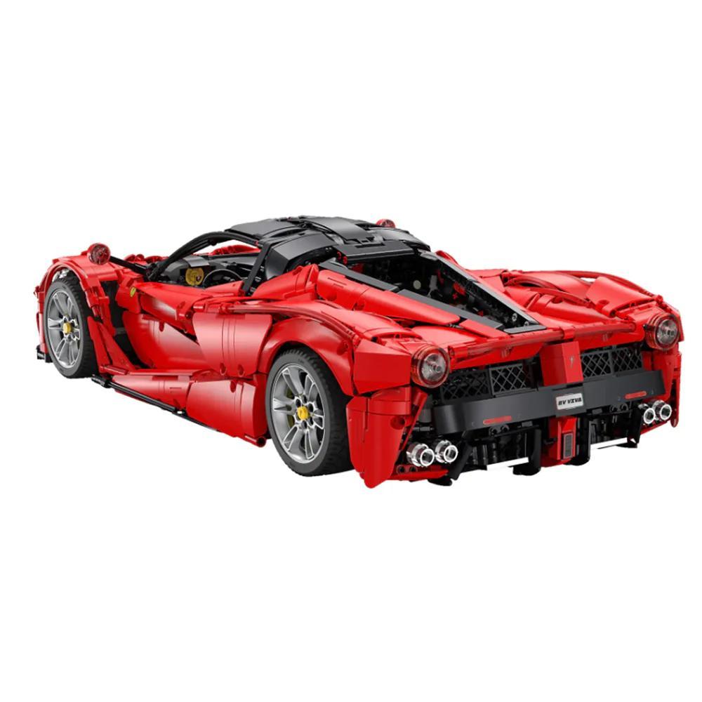 1:8 Scale Mechanical Brick-Build Car Set - Static Mini Toy with Openable Butterfly Doors, Building Blocks Kit for Imaginative Play, Learning, Collectible Construction Set for Enthusiasts and Beginners, Decoration
