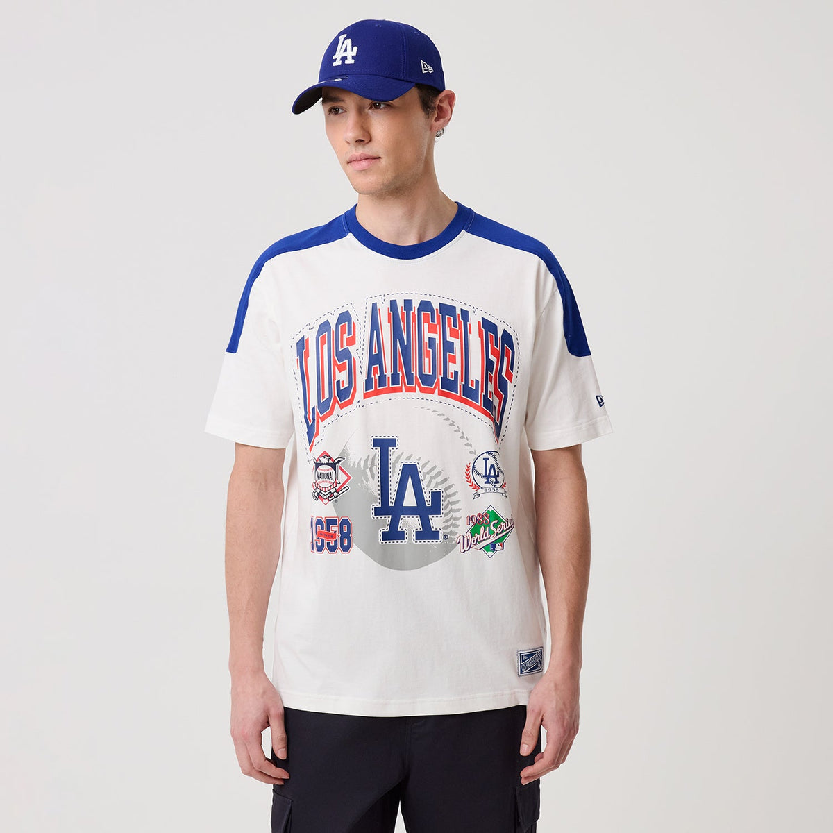 NEW ERA Official Los Angeles Dodgers Varsity Tee - Mens