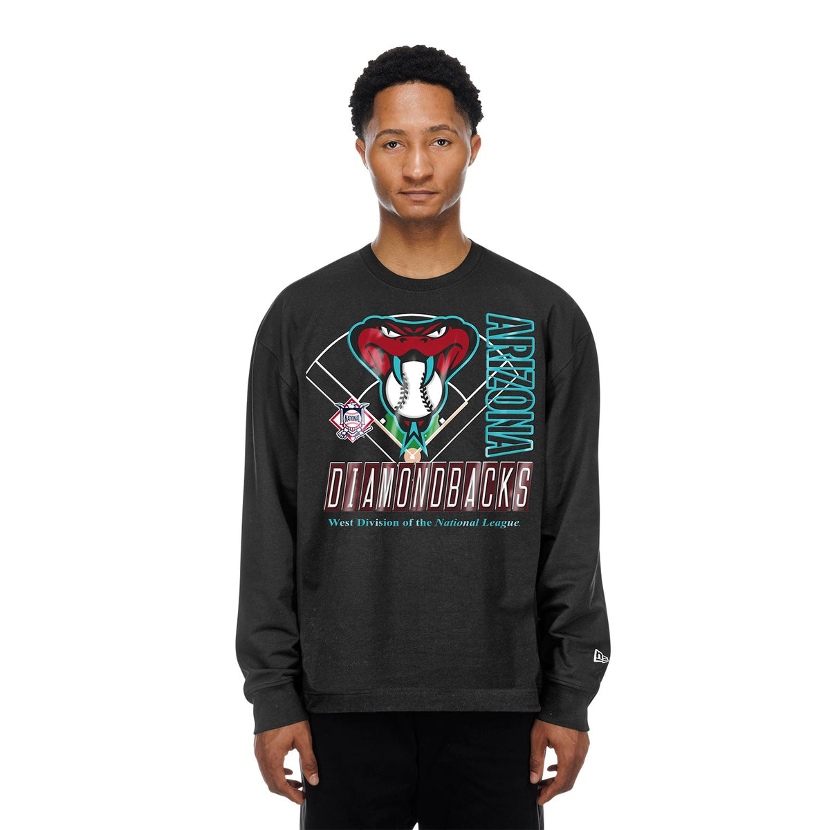 NEW ERA Arizona Diamondbacks Graphic LS Crew - Mens