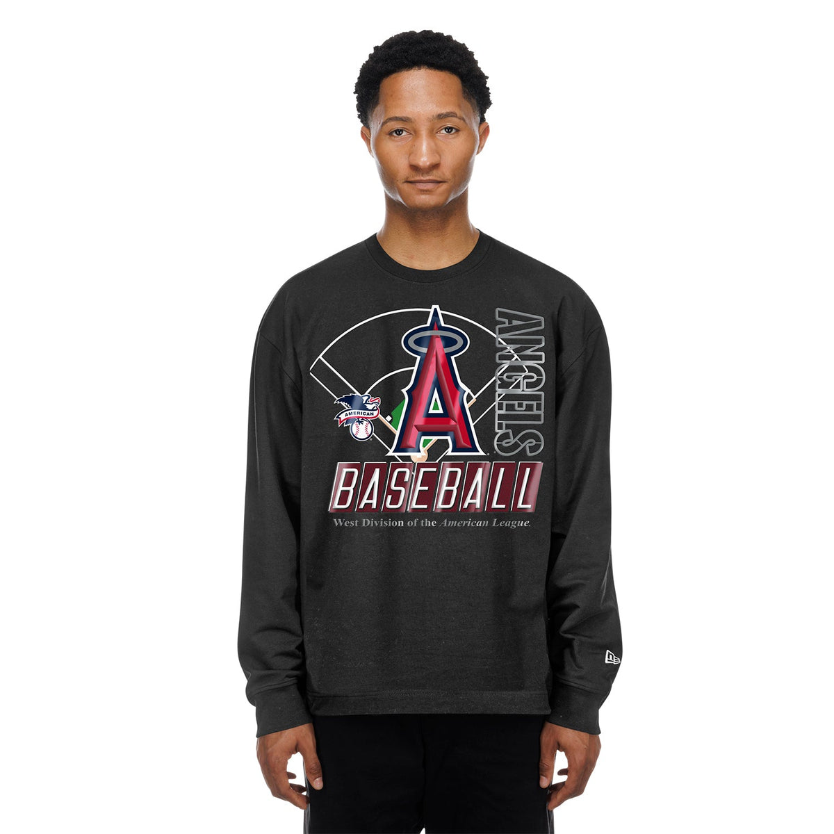 NEW ERA Los Angeles Angels Graphic LS Crew - Mens