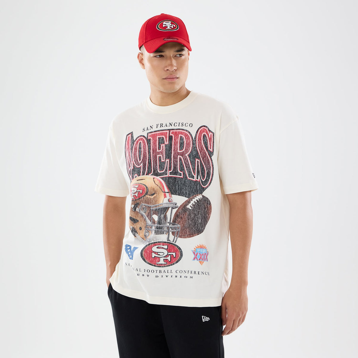 NEW ERA San Francisco 49ers Washed Tee -Mens