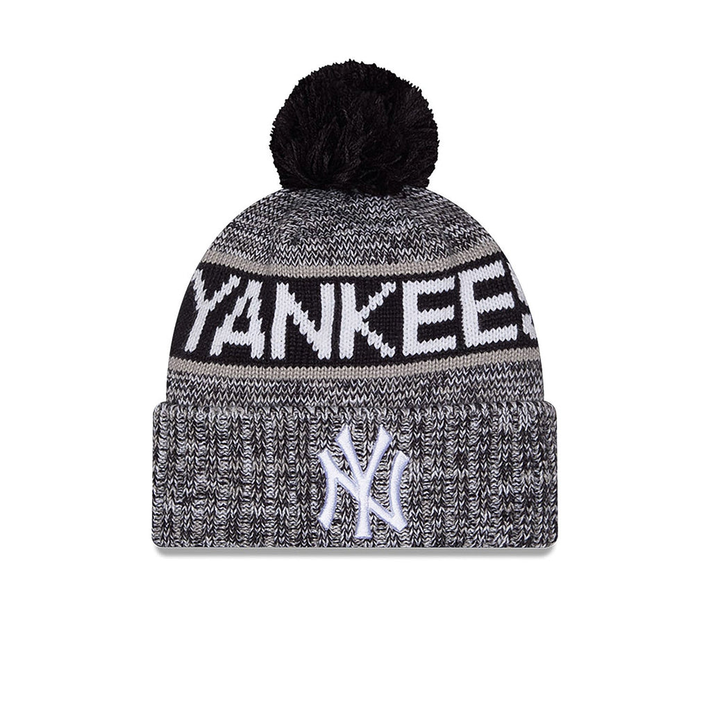 NEW ERA Authentic Yankees Knit Tri-Color OTC Pom Beanie
